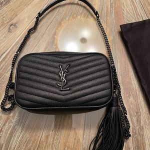 Black on black Saint Laurent Lou Maltese mini